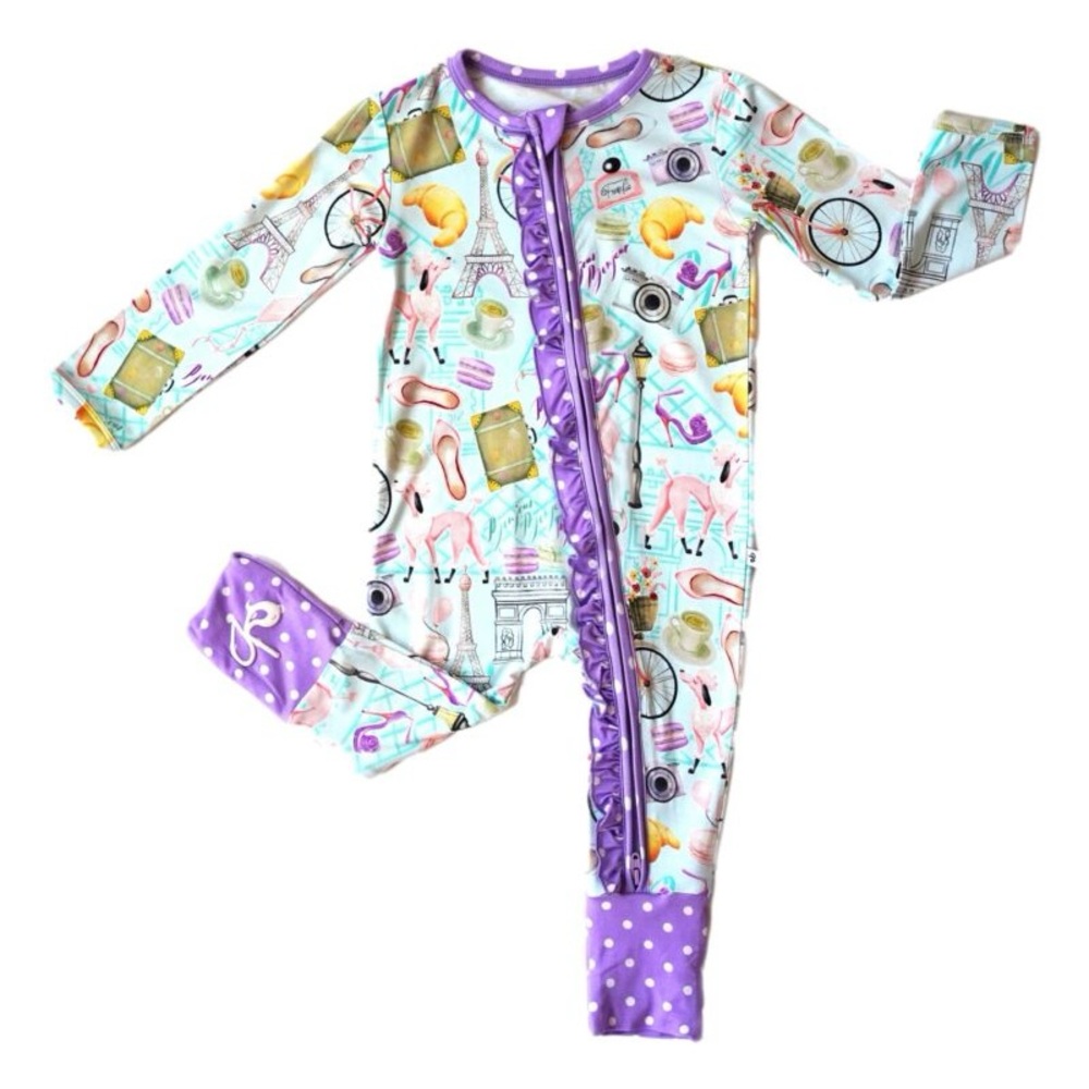Birdie Bean Emilie Ruffle Zippered Convertible Romper
